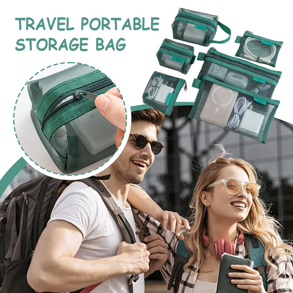 Cable Organizer Travel - Conjunto de 6 Bolsas Organizadoras de
