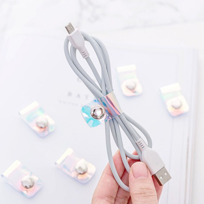Cable Organizer Travel - 5 pçs ins laser pvc starp