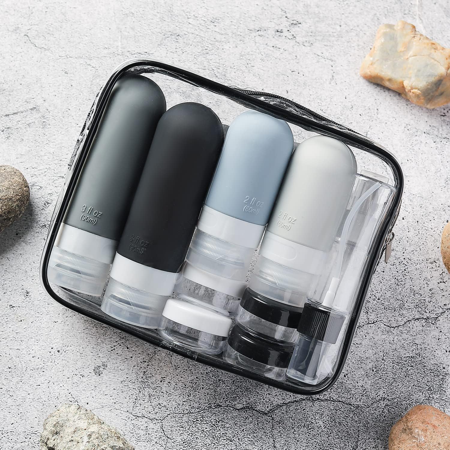 Travel Accessories Toiletry Bag - 16 recipientes de viagem dos pces