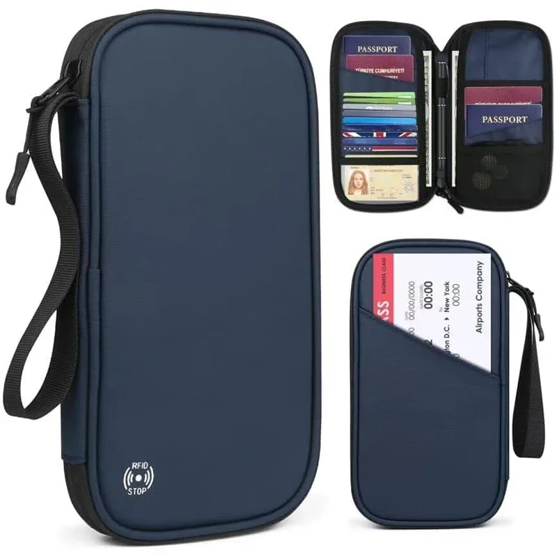 Travel Ziplock Bags - Capa leve para passaporte de viagem