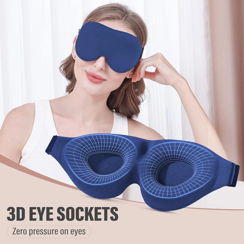 Eye Mask Sleep Travel - Máscara de Olhos 3D para Dormir,