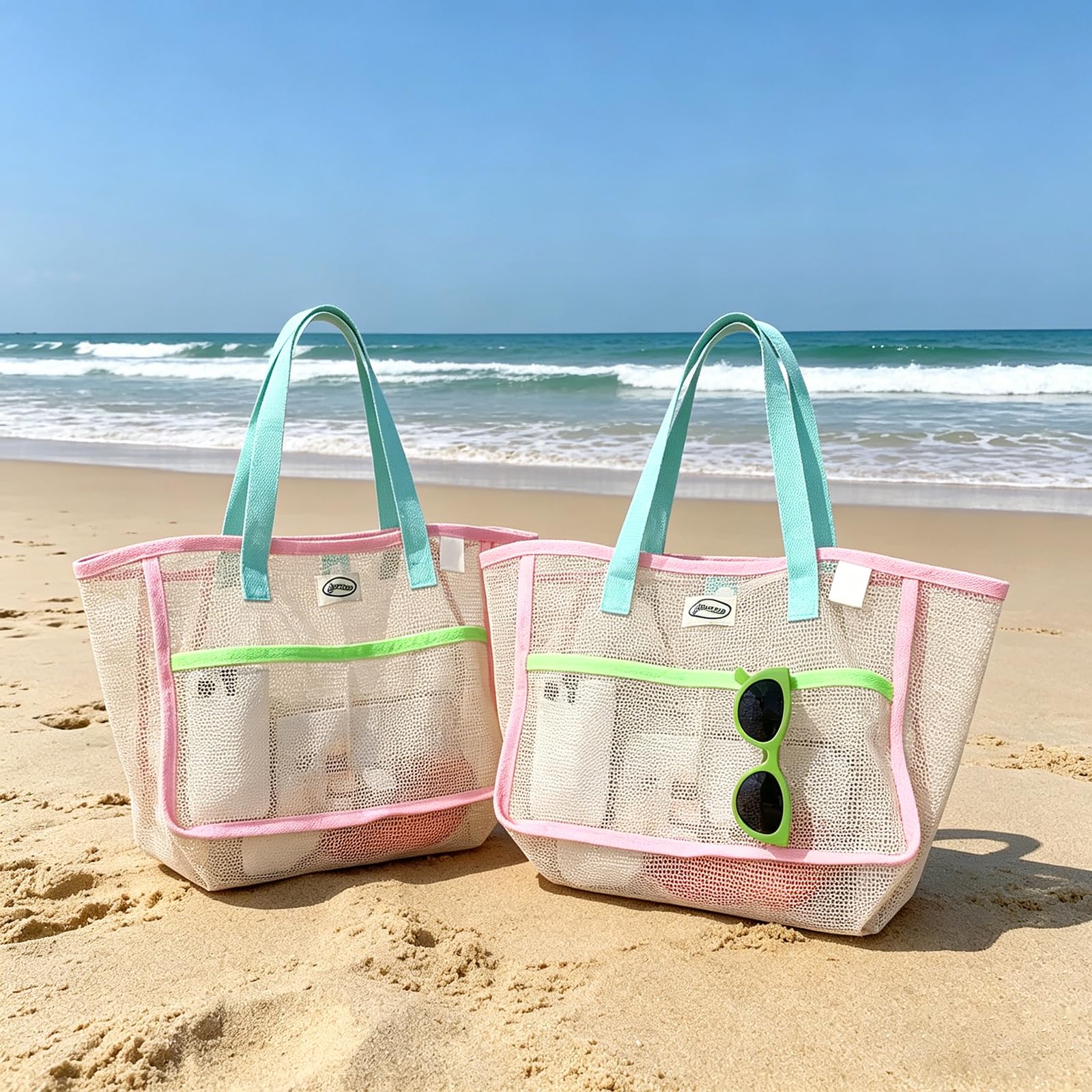 Travel Accessories Bag - Bolsas de Praia para Mulheres, Coloridas,