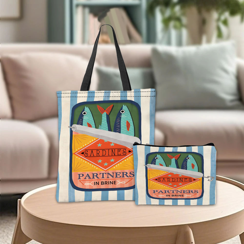 Travel Accessories Bag - Sardina parceiros gráfico bolsa cosméticos combinação