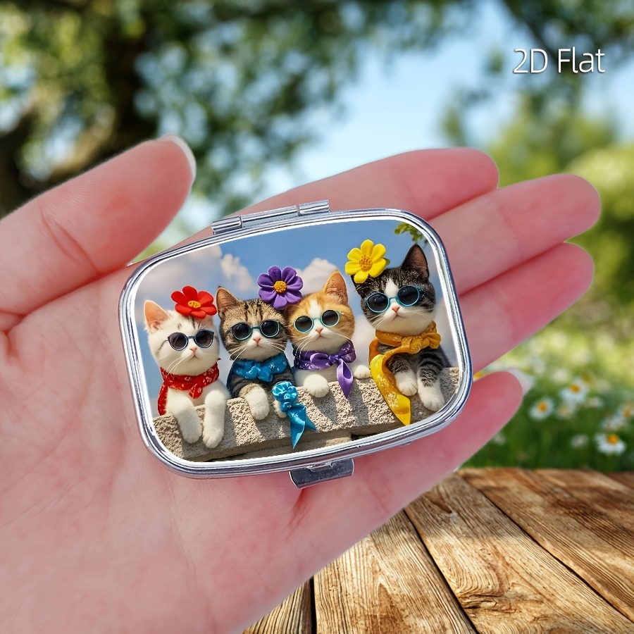 Travel Accessories As Gifts - Design Plano, 1 Porta-Comprimidos com Estampa
