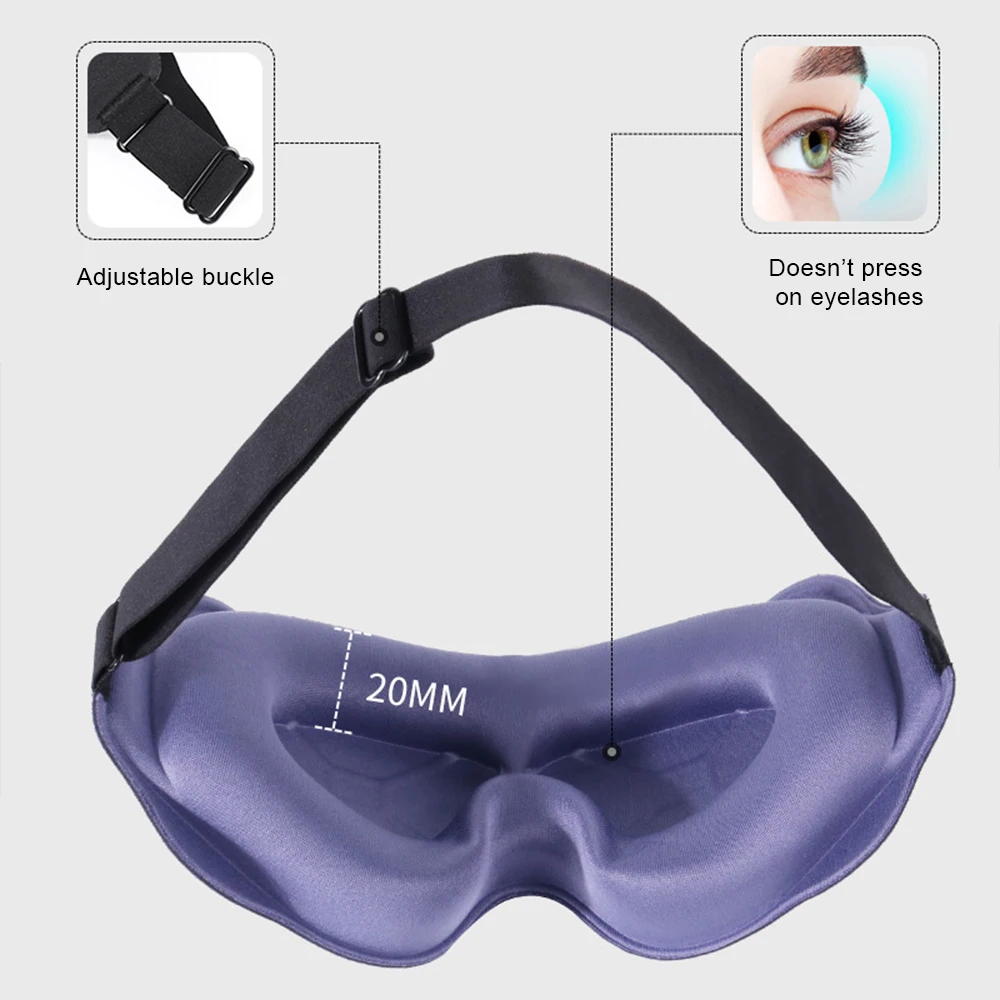 Máscara de dormir 3D que bloqu - Eye Mask Sleep Travel avaliação e preço