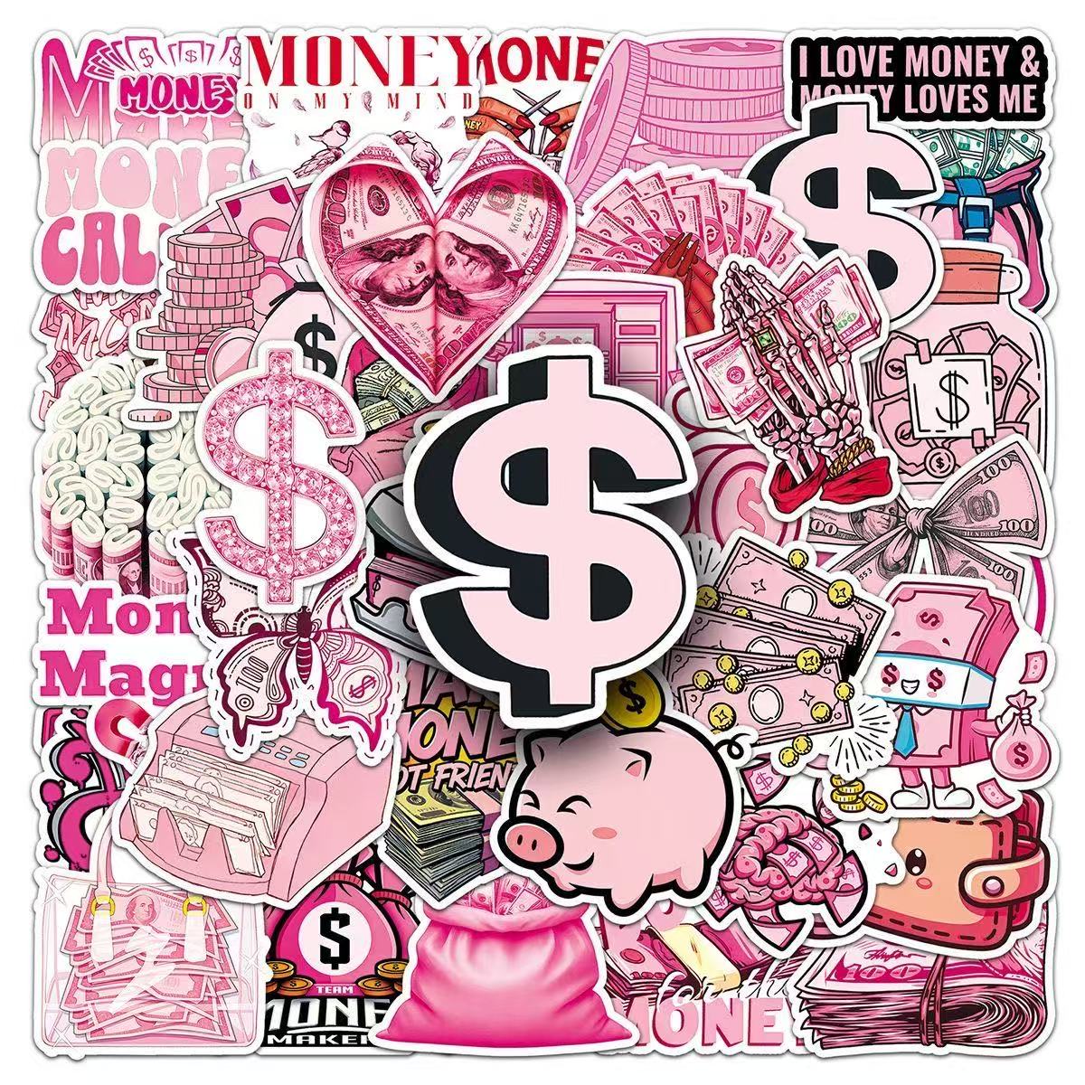 50 Adesivos de Moeda de Dólar  - Travel Accessories Pink avaliação e preço