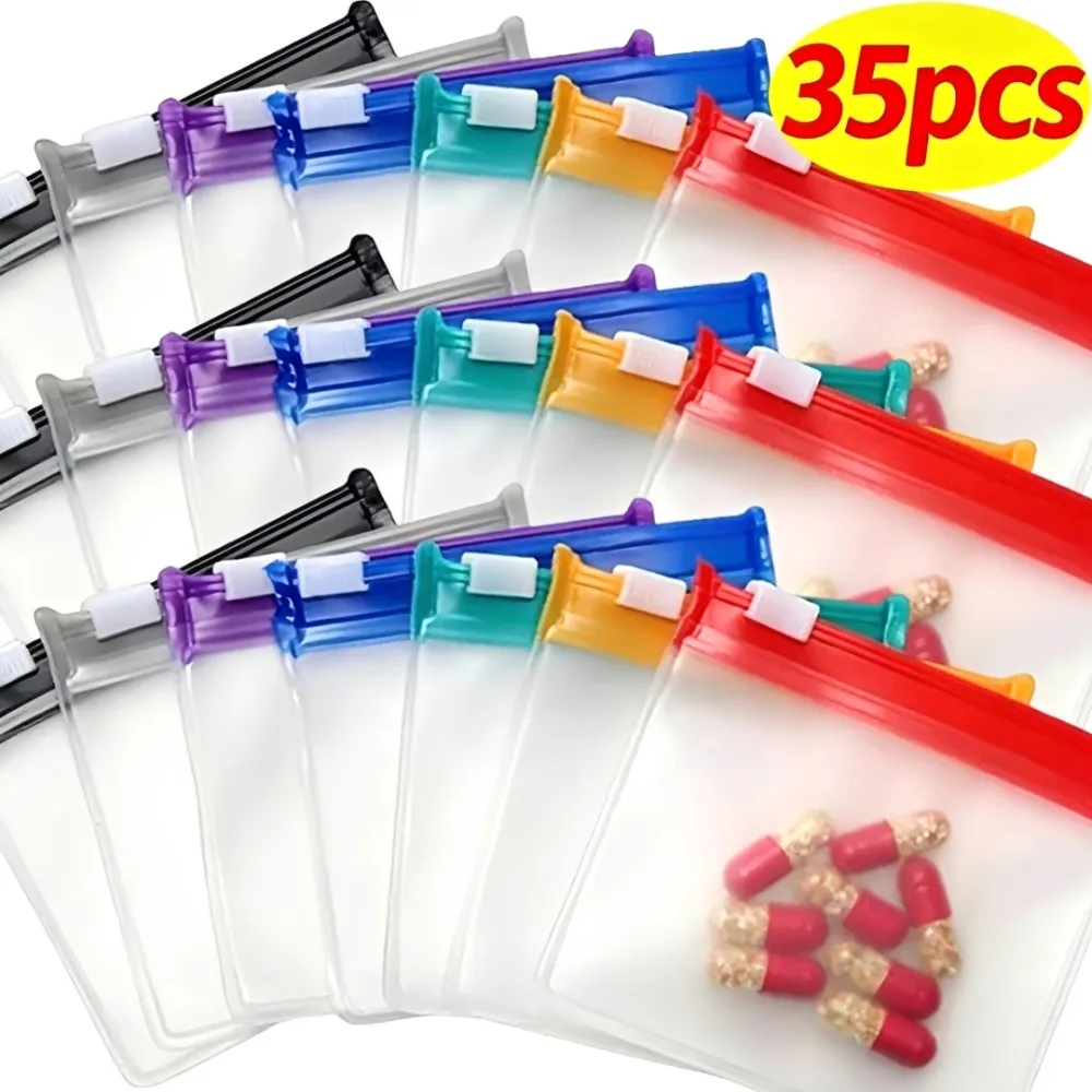 Mini Bolsas Coloridas para Dis - Travel Ziplock Bags avaliação e preço
