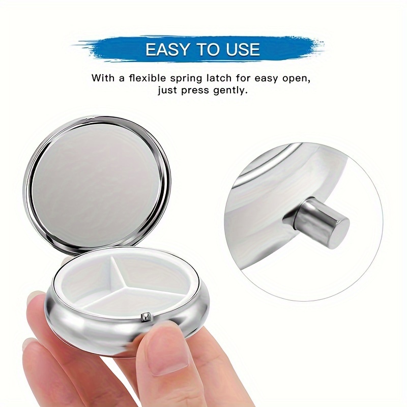 Uma caixa de comprimidos redon - Travel Accessories As Gifts avaliação e preço