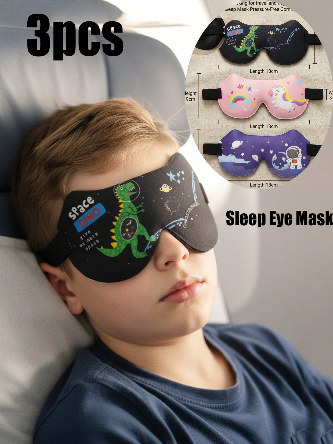 Máscara de olhos 3D estéreo pa - Eye Mask Sleep Travel avaliação e preço