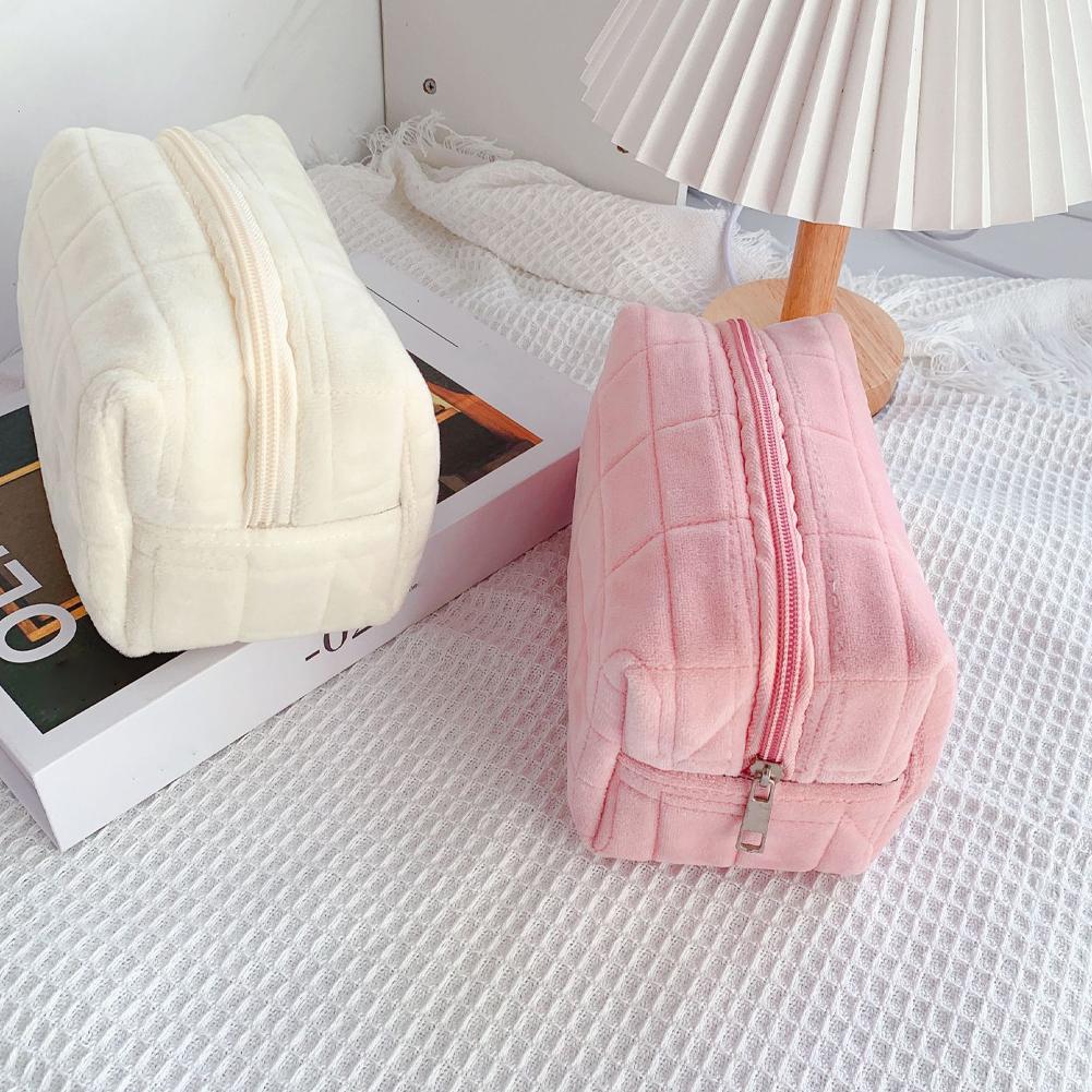 Necessaire de pelúcia fofa par - Travel Accessories Toiletry Bag avaliação e preço