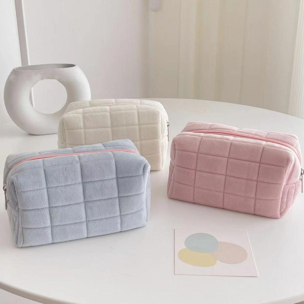 Necessaire de pelúcia fofa par - Travel Accessories Toiletry Bag avaliação e preço