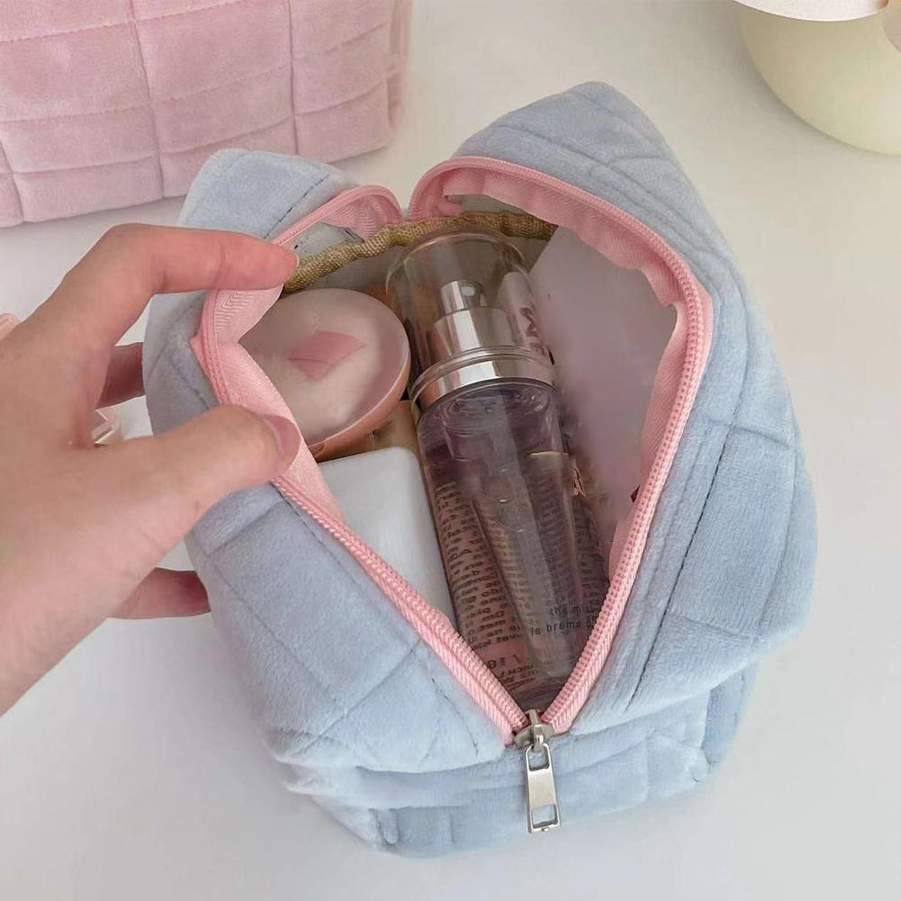 Necessaire de pelúcia fofa par - Travel Accessories Toiletry Bag avaliação e preço