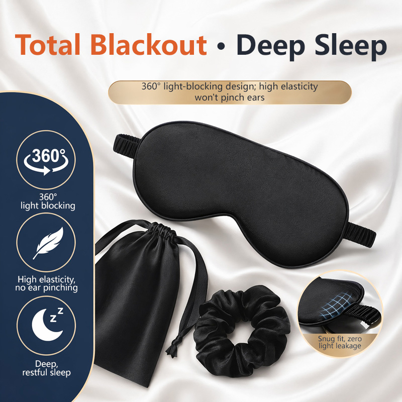 Máscara de Olhos de Seda Dupla - Eye Mask Sleep Travel avaliação e preço