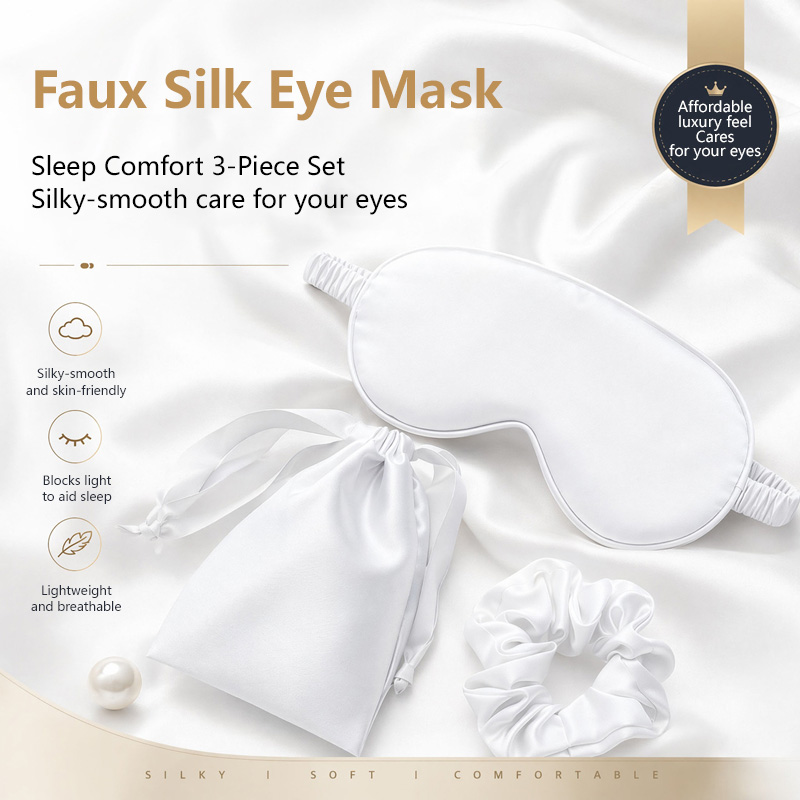 Máscara de Olhos de Seda Dupla - Eye Mask Sleep Travel avaliação e preço