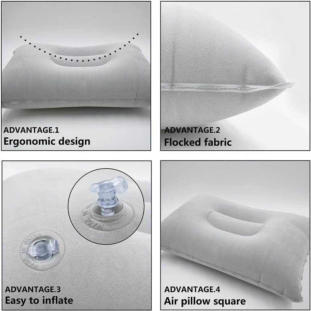 Travesseiro de viagem inflável - Travel Accessories Pillow avaliação e preço