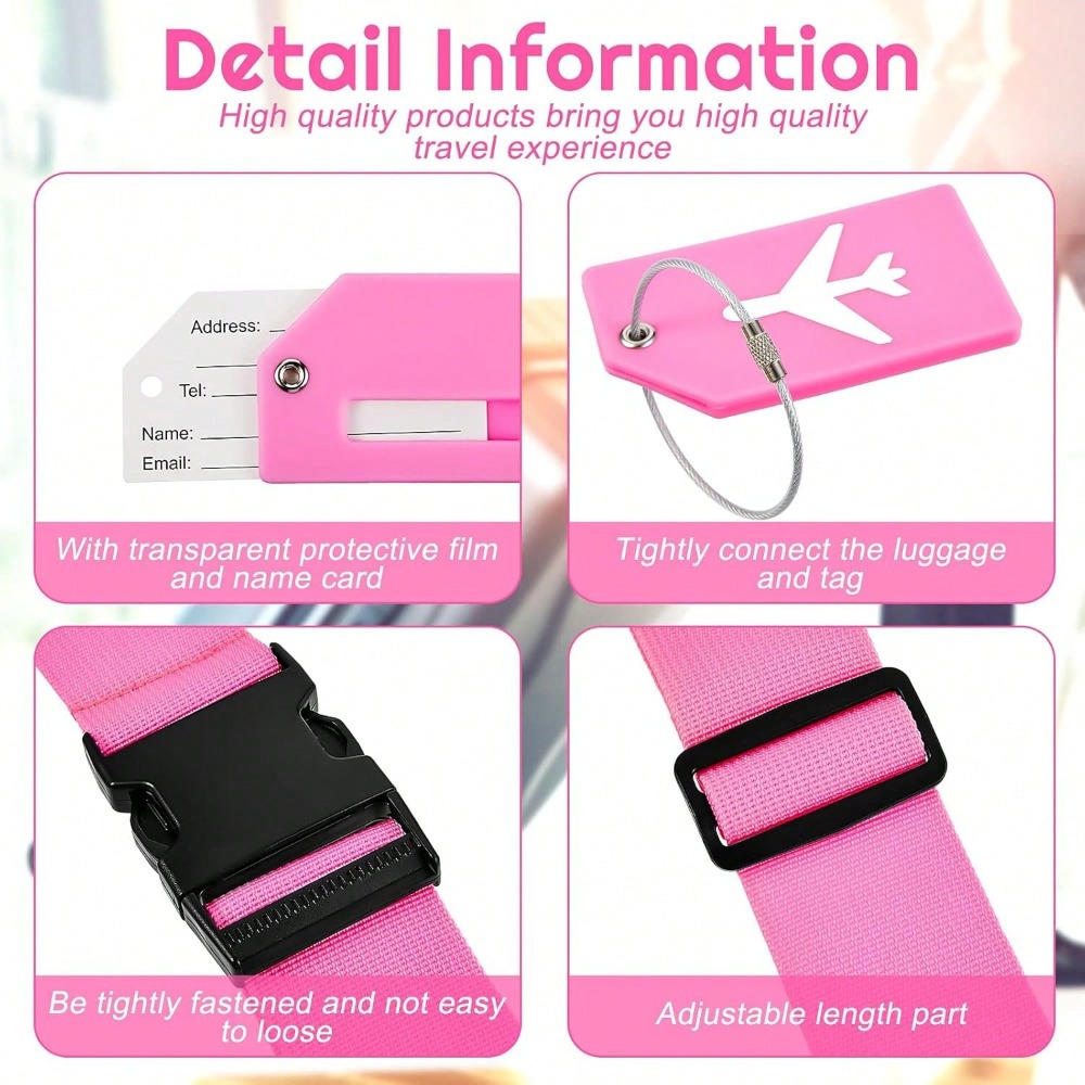 Conjunto de alça de bagagem co - Travel Accessories Kit avaliação e preço