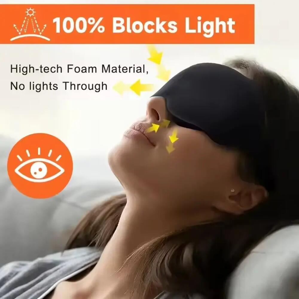 Nova Máscara de Olhos 3D para  - Eye Mask Sleep Travel avaliação e preço