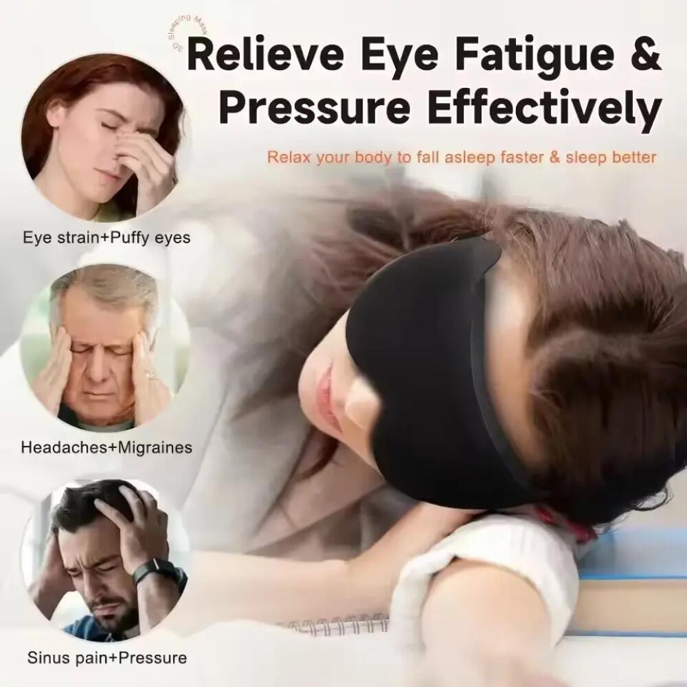 Nova Máscara de Olhos 3D para  - Eye Mask Sleep Travel avaliação e preço