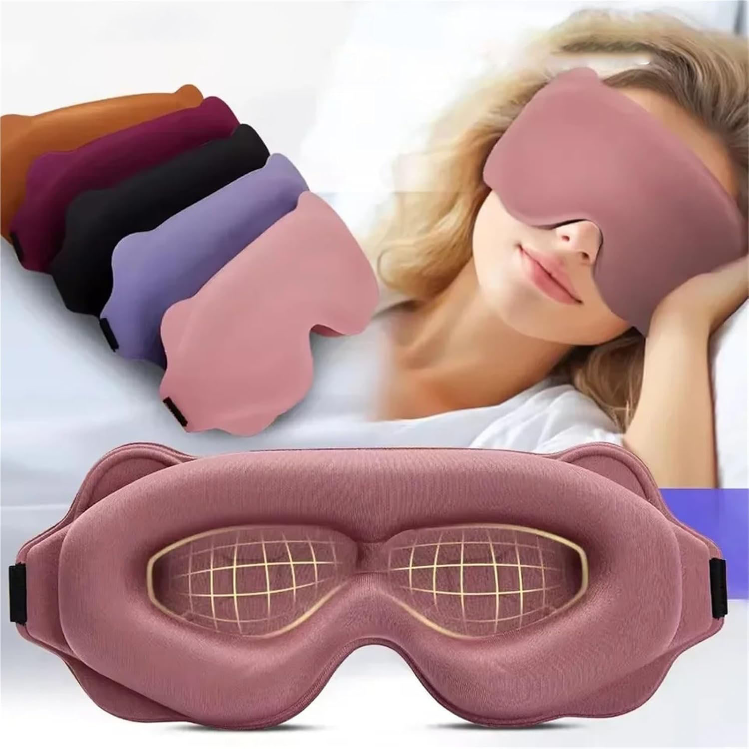 Máscara de Dormir 3D Bloqueado - Eye Mask Sleep Travel avaliação e preço