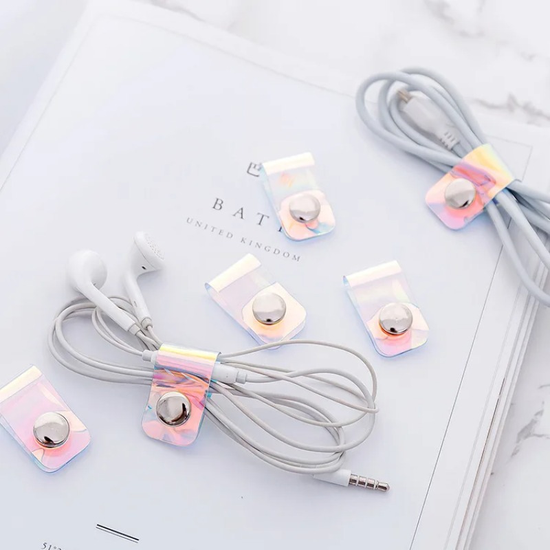 5 pçs ins laser pvc starp cabo - Cable Organizer Travel avaliação e preço