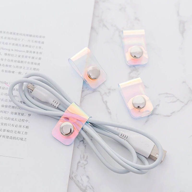 5 pçs ins laser pvc starp cabo - Cable Organizer Travel avaliação e preço