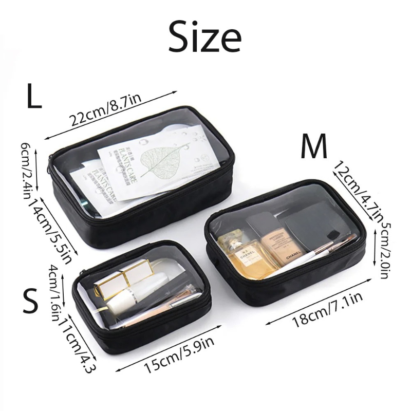 Bolsa de maquiagem transparent - Travel Accessories Toiletry Bag avaliação e preço