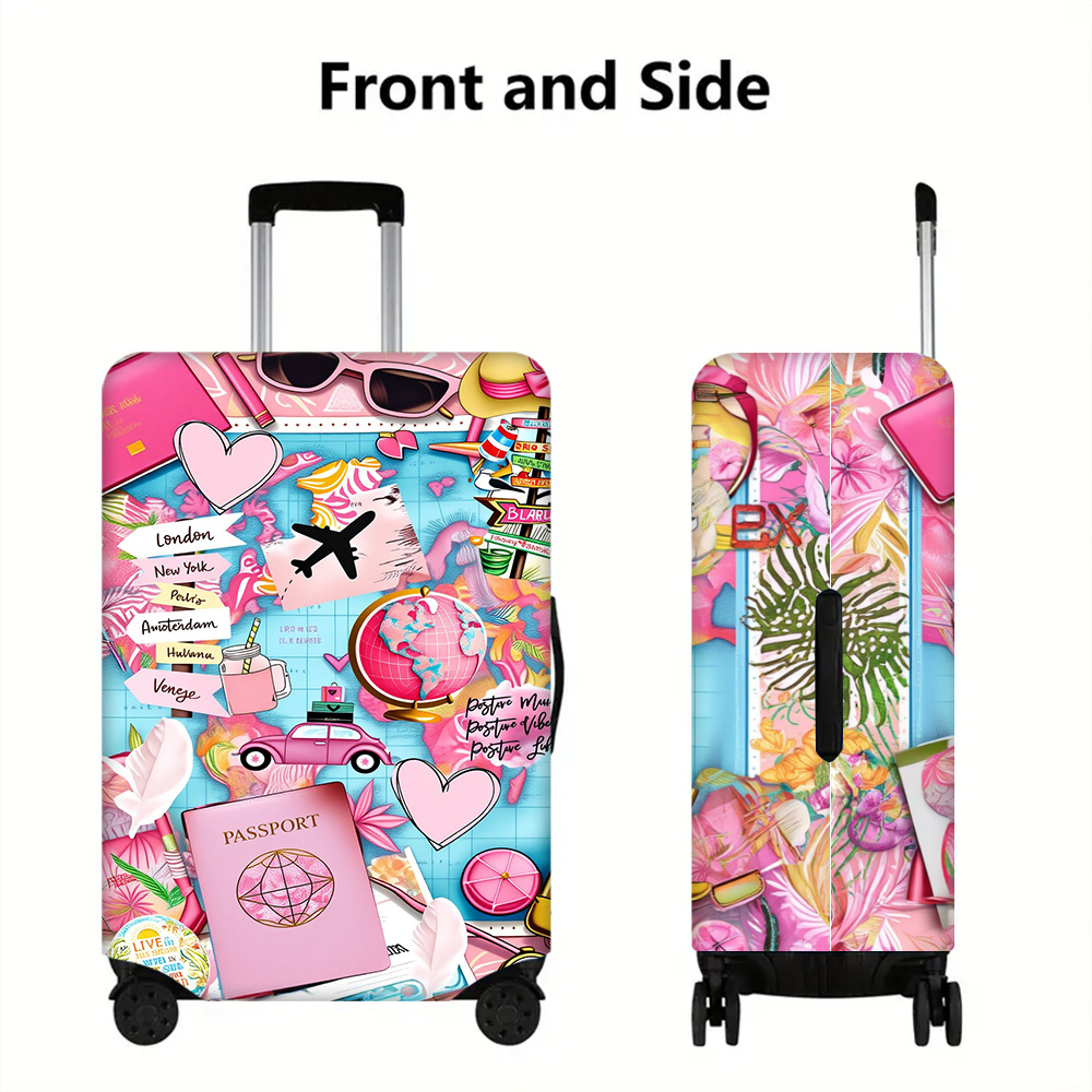 Capa de Mala Rosa Tropical com - Travel Accessories Pink avaliação e preço