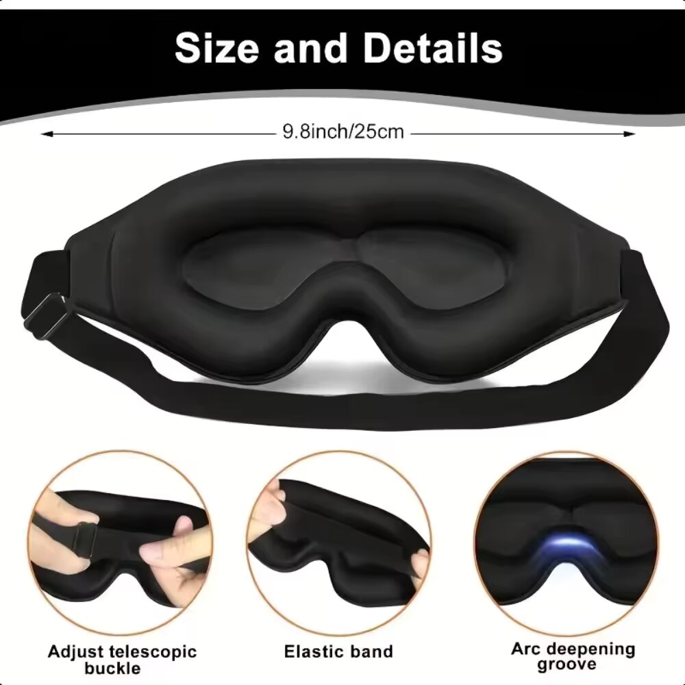 Máscara de Olhos 3D, Confortáv - Eye Mask Sleep Travel avaliação e preço