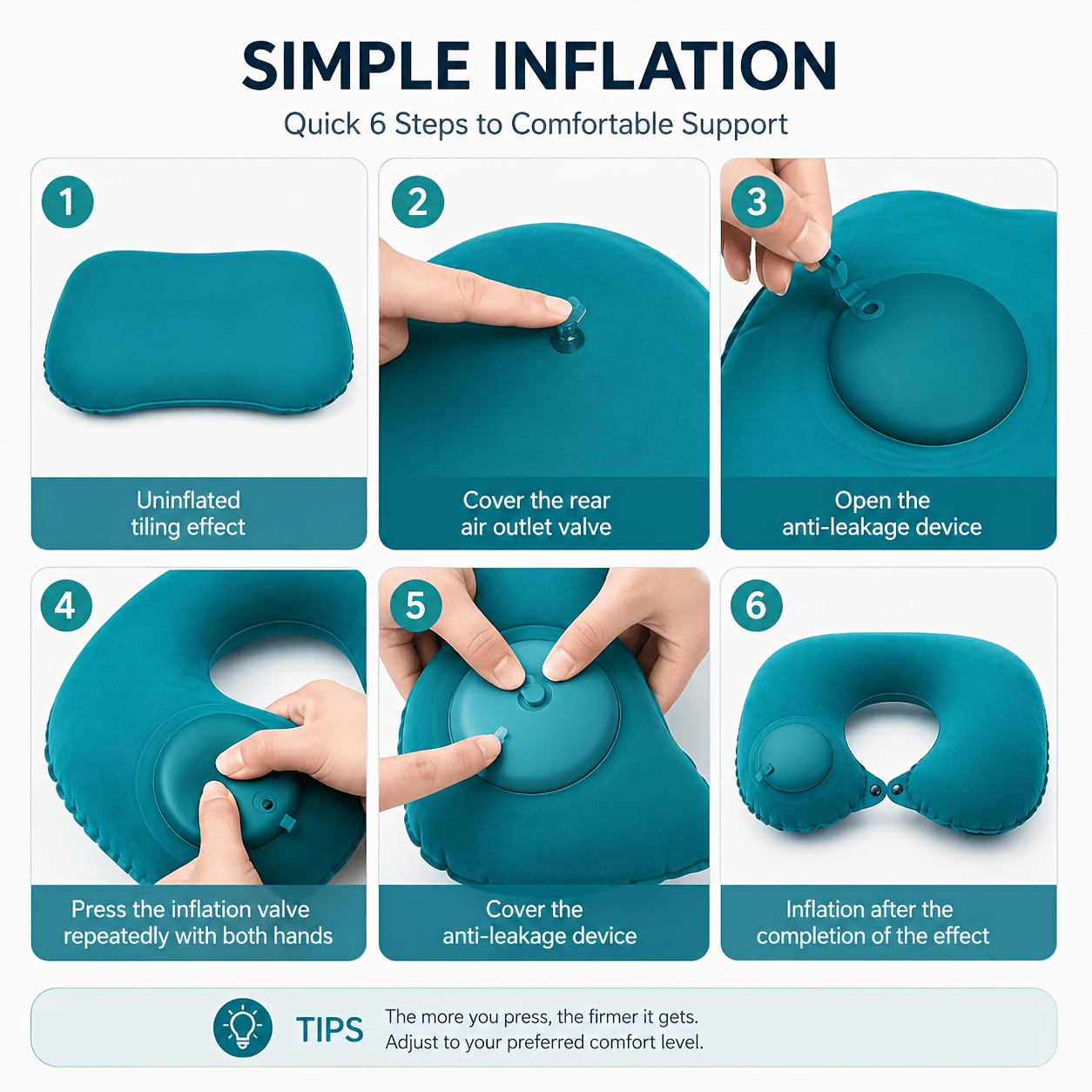 Almofada Inflável de Viagem SP - Travel Accessories Pillow avaliação e preço