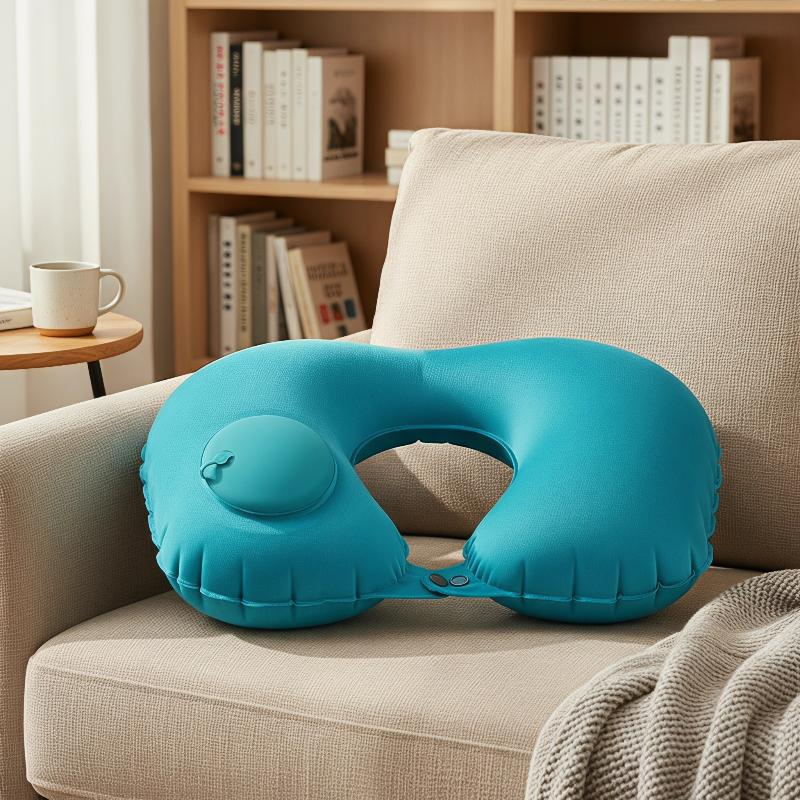 Almofada inflável portátil par - Travel Accessories Pillow avaliação e preço