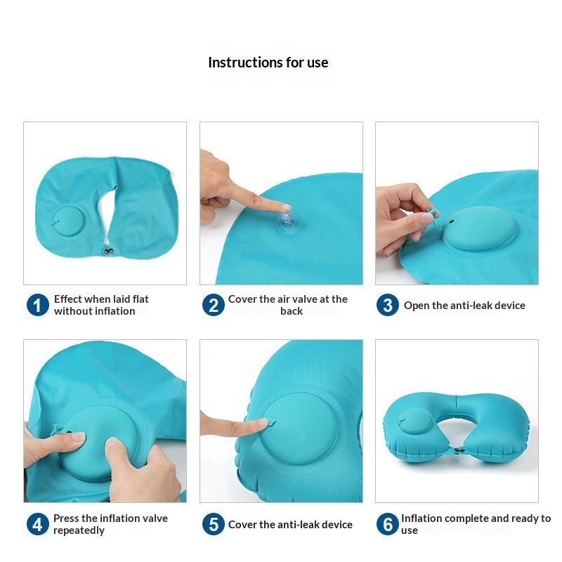 Almofada inflável portátil par - Travel Accessories Pillow avaliação e preço
